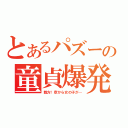 とあるパズーの童貞爆発（親方！空から女の子が…）