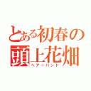 とある初春の頭上花畑（ヘアーバンド）