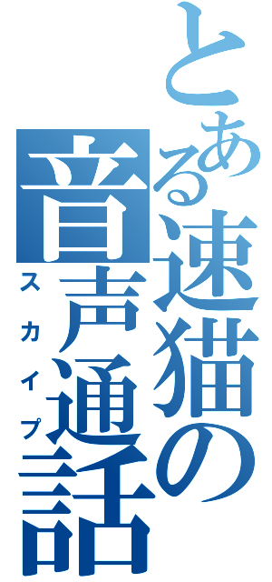 とある速猫の音声通話（スカイプ）