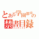 とある学園都市の禁書目録（インデックス）