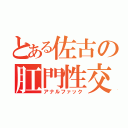 とある佐古の肛門性交（アナルファック）