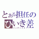 とある担任のひいき差別（インデックス）