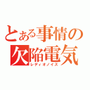 とある事情の欠陥電気（レディオノイズ）