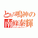 とある鳴神の南條泰輝（クリティカルゴリラ）