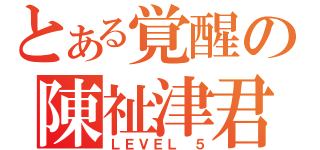 とある覚醒の陳祉津君（ＬＥＶＥＬ ５）