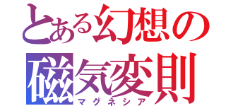 とある幻想の磁気変則（マグネシア）