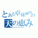 とある卓球顧問の天の恵み（シャイニングヘッド）