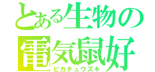 とある生物の電気鼠好（ピカチュウズキ）