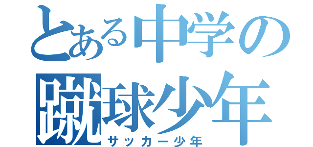 とある中学の蹴球少年（サッカー少年）