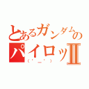 とあるガンダムのパイロットⅡ（（°＿°））