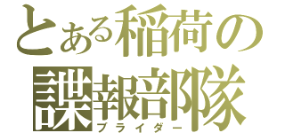 とある稲荷の諜報部隊（ブライダー）