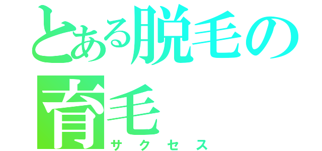 とある脱毛の育毛（サクセス）