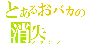 とあるおバカの消失（スザンヌ）