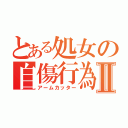 とある処女の自傷行為Ⅱ（アームカッター）