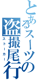 とあるスーツの盗撮尾行（ストーカー）