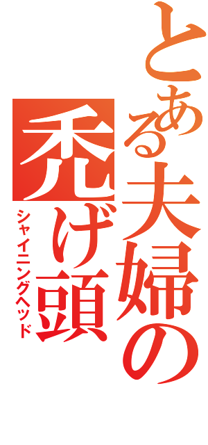 とある夫婦の禿げ頭（シャイニングヘッド）