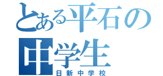 とある平石の中学生（日新中学校）