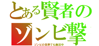 とある賢者のゾンビ撃退攻略（ゾンビの世界でも無双中）