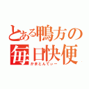 とある鴨方の毎日快便（かまとんてぃー）