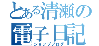 とある清瀬の電子日記（ショップブログ）