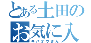 とある土田のお気に入り（キバオウさん）