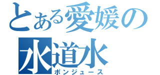 とある愛媛の水道水（ポンジュース）