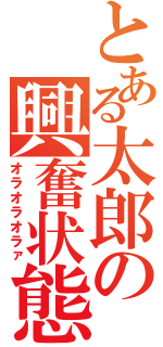 とある太郎の興奮状態（オラオラオラァ）