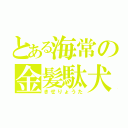 とある海常の金髪駄犬（きせりょうた）