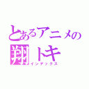 とあるアニメの翔トキ（インデックス）