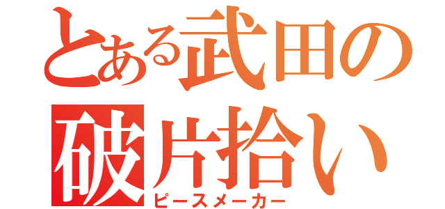 とある武田の破片拾い（ピースメーカー）