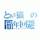 とある猫の留年回避（インデックス）