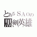 とあるＳＡＯの黒剣英雄（キリト）