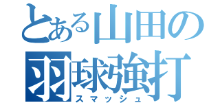 とある山田の羽球強打（スマッシュ）