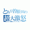 とある曽根田の超大激怒（激おこプンプン丸）