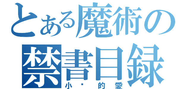 とある魔術の禁書目録（小嘿的愛）