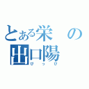 とある栄の出口陽（ぴっぴ）