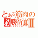 とある筋肉の必勝祈願Ⅱ（インデックス）