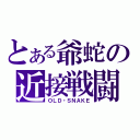 とある爺蛇の近接戦闘（ＯＬＤ・ＳＮＡＫＥ）