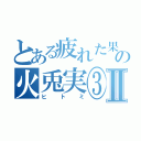 とある疲れた果てた日の火兎実③Ⅱ（ヒトミ）