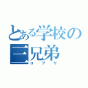 とある学校の三兄弟（コブヤ）