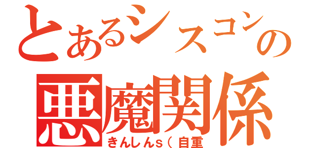 とあるシスコンの悪魔関係（きんしんｓ（自重）