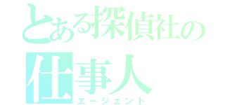 とある探偵社の仕事人（エージェント）