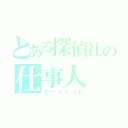 とある探偵社の仕事人（エージェント）