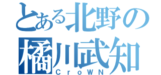 とある北野の橘川武知（ＣｒｏＷＮ）