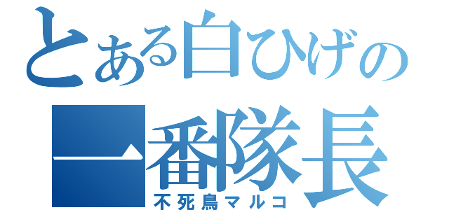 とある白ひげの一番隊長（不死鳥マルコ）