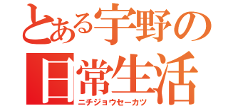 とある宇野の日常生活（ニチジョウセーカツ）