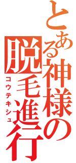 とある神様の脱毛進行（コウテキシュ）