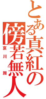 とある真紅の傍若無人（哀川 潤）