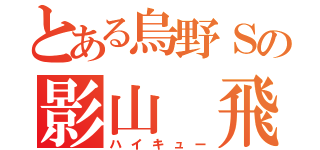 とある烏野Ｓの影山 飛雄（ハイキュー）