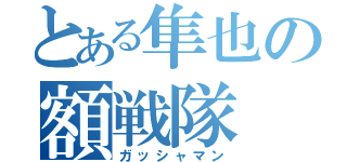 とある隼也の額戦隊（ガッシャマン）